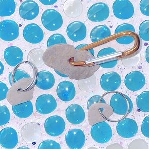 ☀️🔑3 Hag Stone Key Rings🔑☀️  All 3 for $32